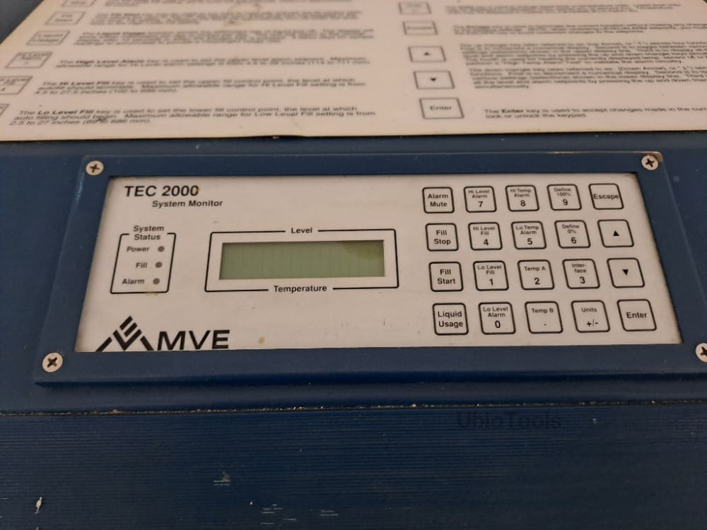 Mve Xlc 500 F Liquid Nitrogen Cryogenic Storage Tank Freezer